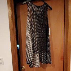 Black and white tank top